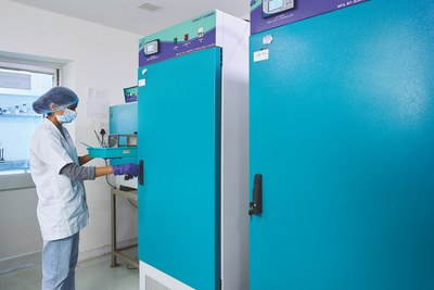 Technician at controlled environment chambers